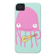 Jellyfish with ukelele Case-Mate iPhone 4 case