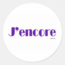 J'encore Round Stickers