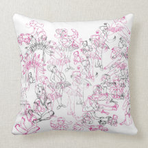 Jenny Girls Square Throw Pillow