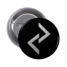 Jera Rune grey Pinback Button