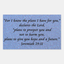 jeremiah 29-11 stickers