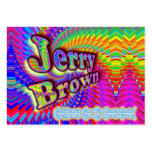 Jerry Brown Campaign cards Business Card Templates