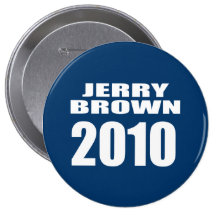 JERRY BROWN FOR GOVERNOR PINBACK BUTTON