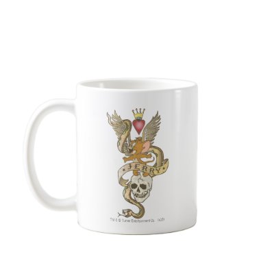 Jerry Twisted Tattoo 2 Coffee Mugs by TOMANDJERRY Tom and Jerry