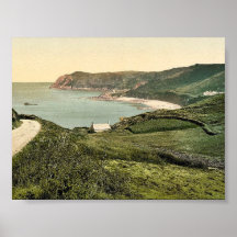 Jersey, Bonne Nuit Bay, Channel Islands, England v Print