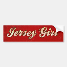 Jersey Girl Bumper Sticker