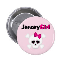 Jersey Girl Pinback Buttons