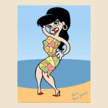 Jersey Map Girl posters