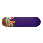 Jerusalem City Colourful Art Skate Board Deck