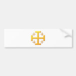 Jerusalemkreuz cross Jerusalem Autoaufkleber