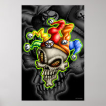 Jester Skull (Poster)