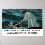 Jesus and Peter Poster