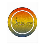 Jesus Button Postcard