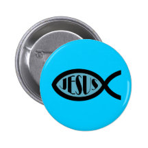 JESUS Christian Fish Symbol Pin