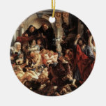 Jesus drove the money changers out of the temple O Christmas Ornaments