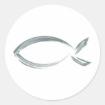 Jesus fish sticker