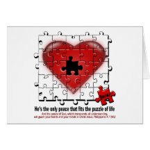 Jesus heart shirt card