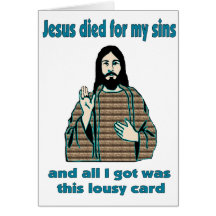 Jesus Humour Greeting Card