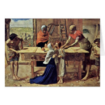 Jesus In His Parents' House Greeting Card