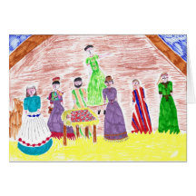 Jesus in the Manger Christmas Card