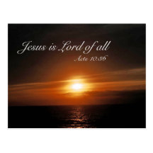 Jesus is Lord of all Post Card