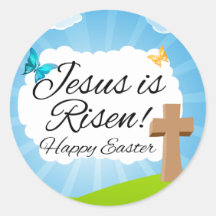 Jesus is Risen, Christian Easter Sticker