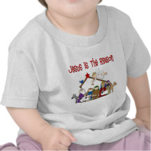 Jesus Is the Reason Manger Scene Shirt