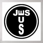 Jesus Logo Print