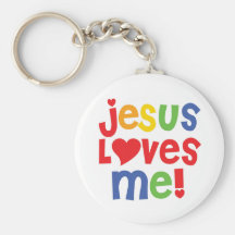 jesus loves me - keychain