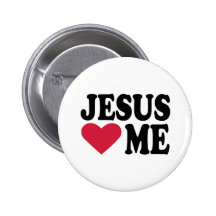 Jesus loves me pin