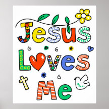 Jesus Loves Me Poster