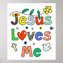 Jesus Loves Me Posters