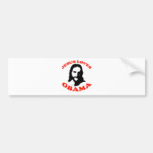 Jesus Loves Obama Bumper Sticker