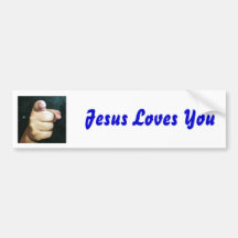 Jesus Loves You Bumper Sticker