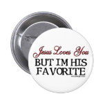 Jesus Loves You Favourite Pinback Button