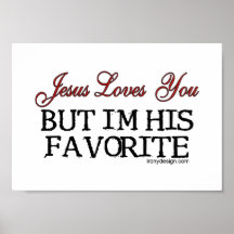Jesus Loves You Favourite Posters