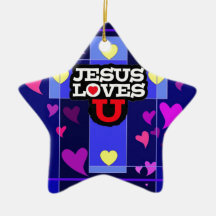 JESUS LOVES YOU ORNAMENT