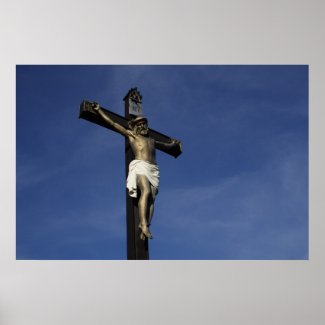 Christian Poster: Jesus On The Cross
