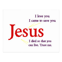 Jesus Postal Card Postcard