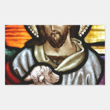 Jesus Rectangle Stickers