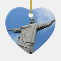 jesus rio statue christmas tree ornament