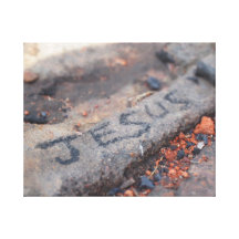 Jesus Rock Canvas Stretched Canvas Prints