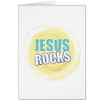 Jesus Rocks 8 Yellow Greeting Cards