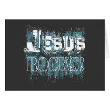 Jesus Rocks! Card