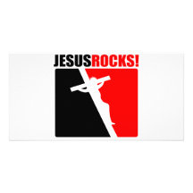 Jesus Rocks! Custom Photo Card