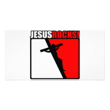 Jesus Rocks! Personalized Photo Card