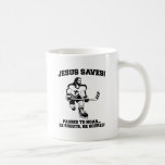 Jesus Saves Hockey funny tshirt Coffee Mug