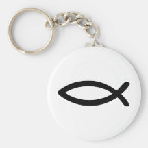 jesus symbol fish keychains
