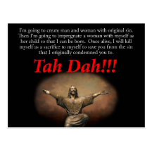 Jesus.  Tah Dah!!! Postcard