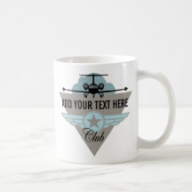 Jet Aeroplane Wing Club Coffee Mugs